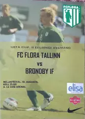 Флора Эстония-Брондбю Дания.10.08.2006.Кубок УЕФА.