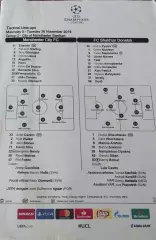 Манчестер Сити Англия-Шахтер Донецк Украина .26.11.2019.Лига Чемпионов.Протокол.