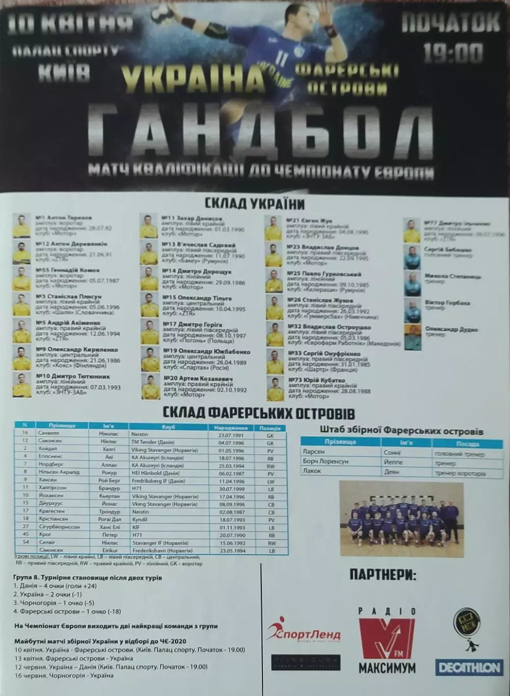 Украина-Фарерские острова.10.04.2019.Чемпионат Европы.Квалификация.