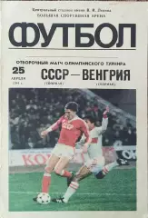 СССР-Венгрия.25.04.1984.Олимпийские.