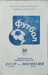 СССР-Норвегия.30.10.1985.