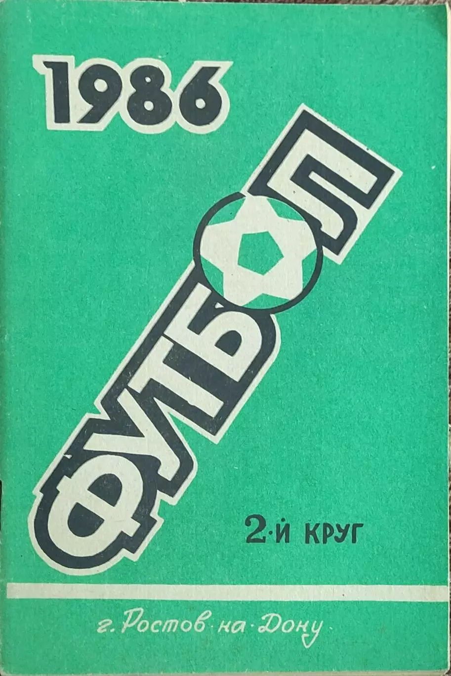 К/С Футбол 1986.Ростов.2 круг.