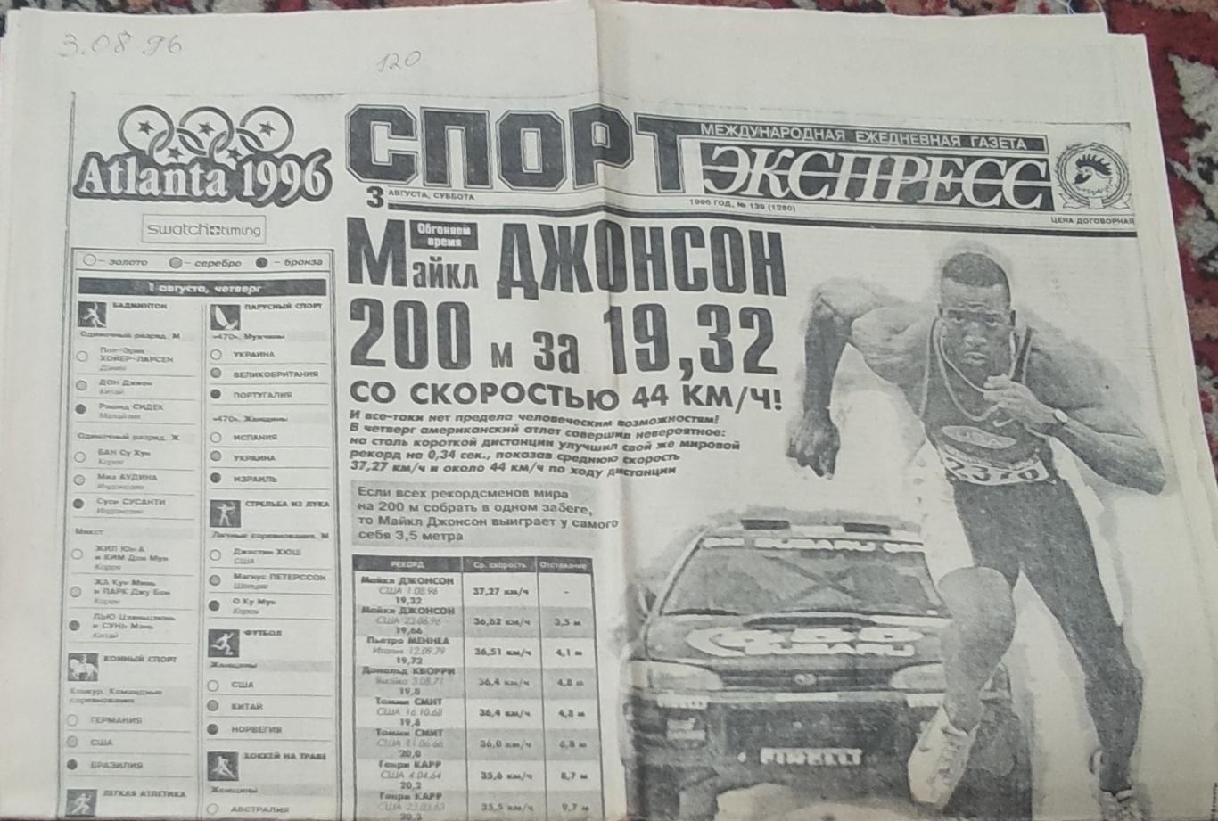 Спорт-Экспресс.3.08.1996.