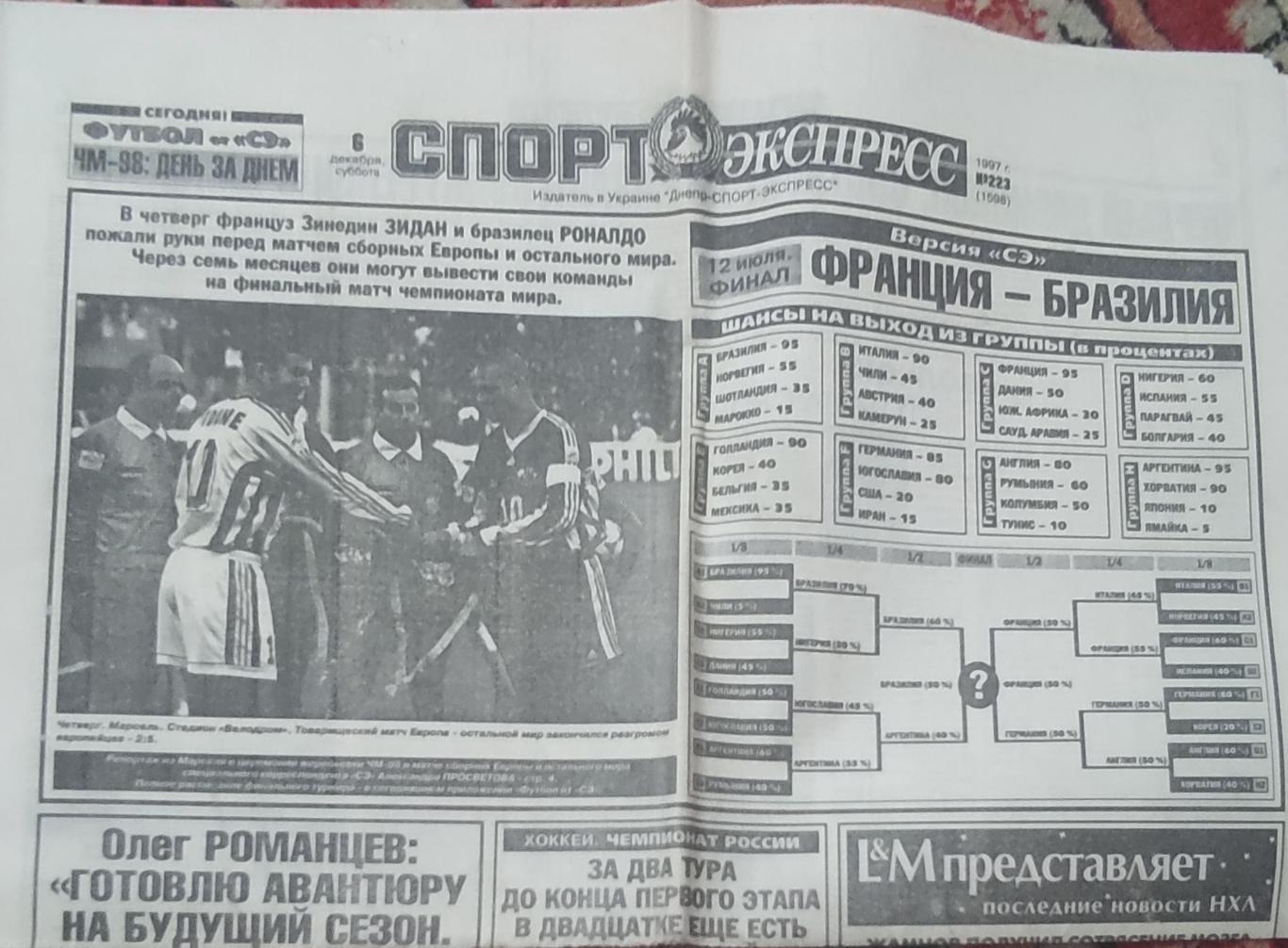 Спорт-Экспресс.6.12.1997.
