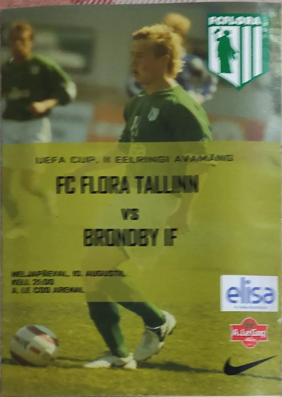 Флора Эстония-Брондбю Дания.10.08.2006.Кубок УЕФА.