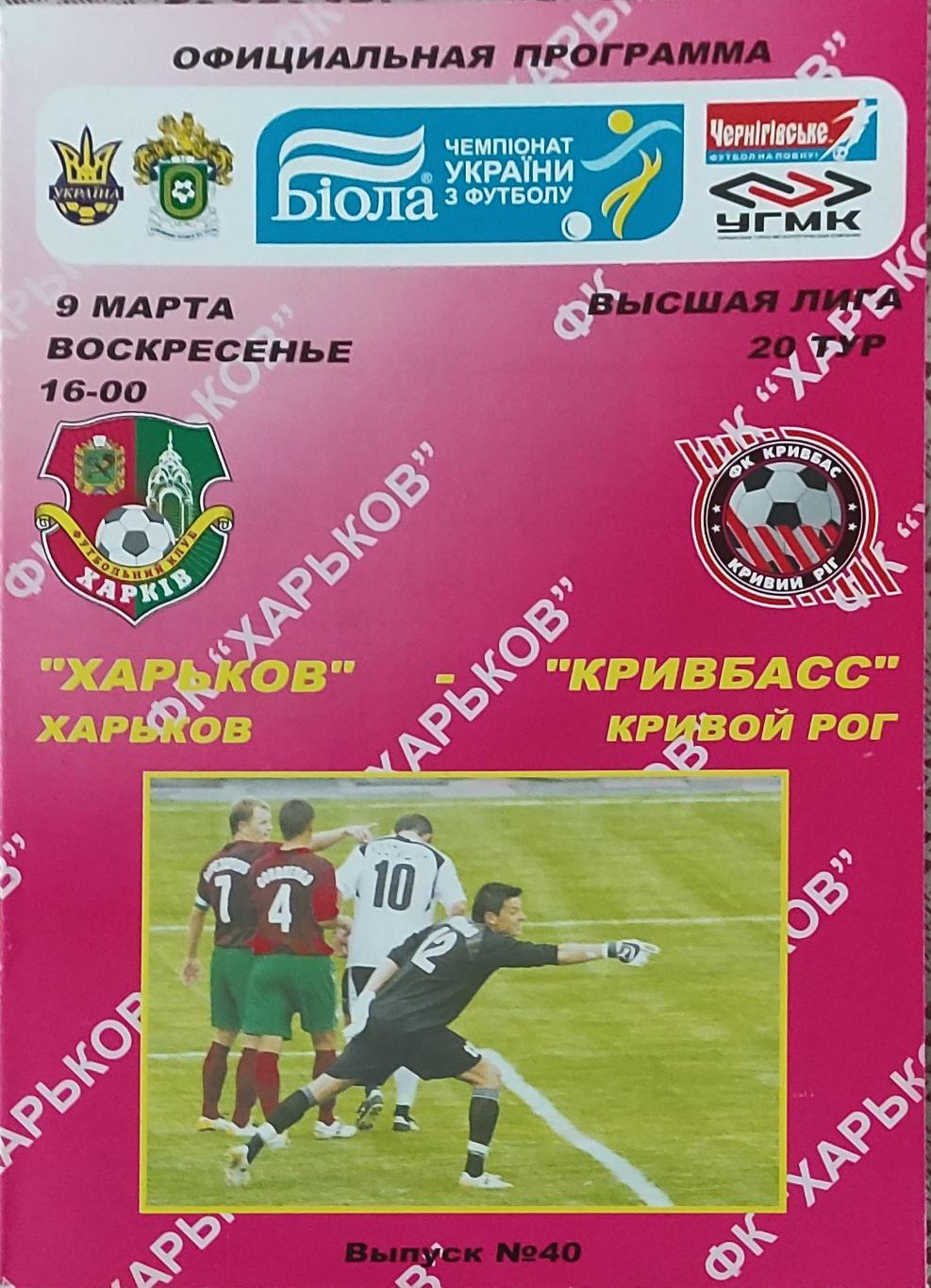 ФК Харьков -Кривбасс Кривой Рог.9.03.2008.Чемпионат Украины.