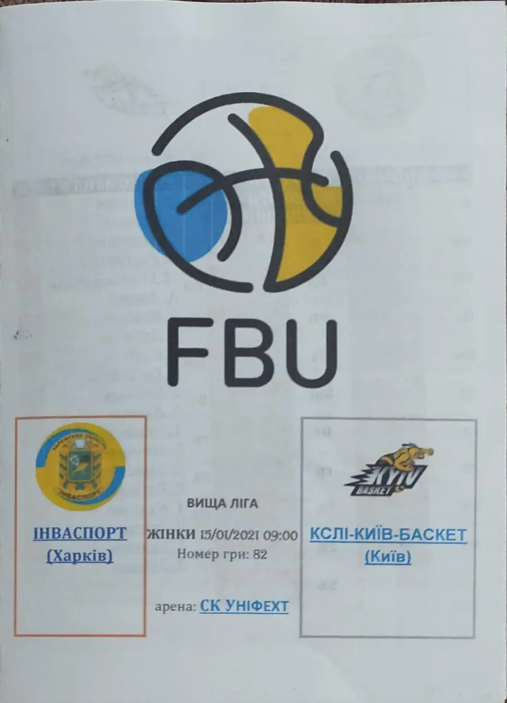 Инваспорт Харьков-КСЛИ-Киевбаскет Киев.15.01.2021.Высшая лига Украины.Женщины.