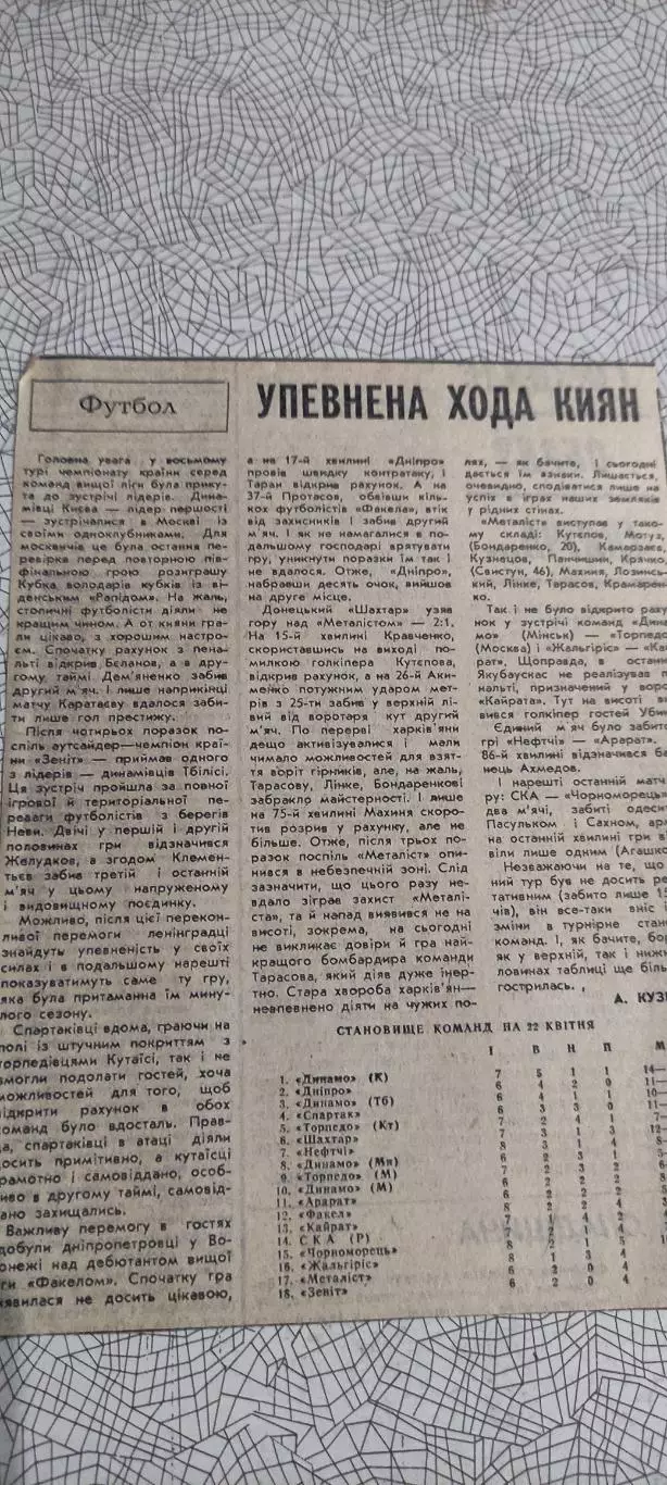 Шахтер Донецк-Металлист Харьков.21.04.1985.Отчет о матче. 1