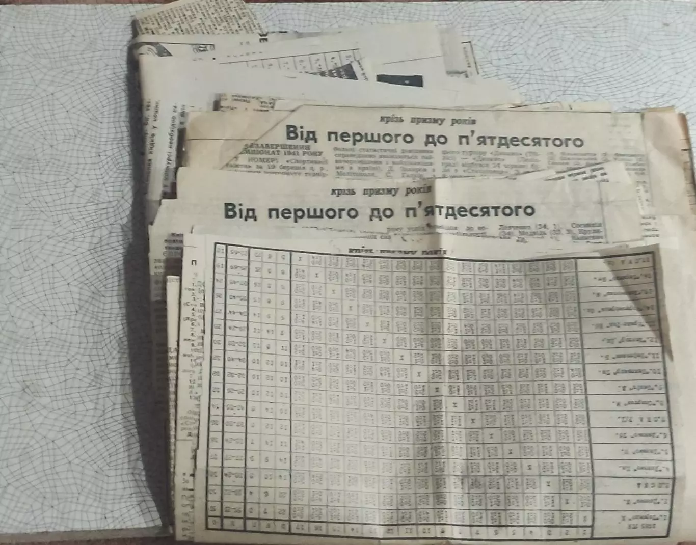 История чемпионатов СССР.Подборка из Спортивной газеты .1936-1987