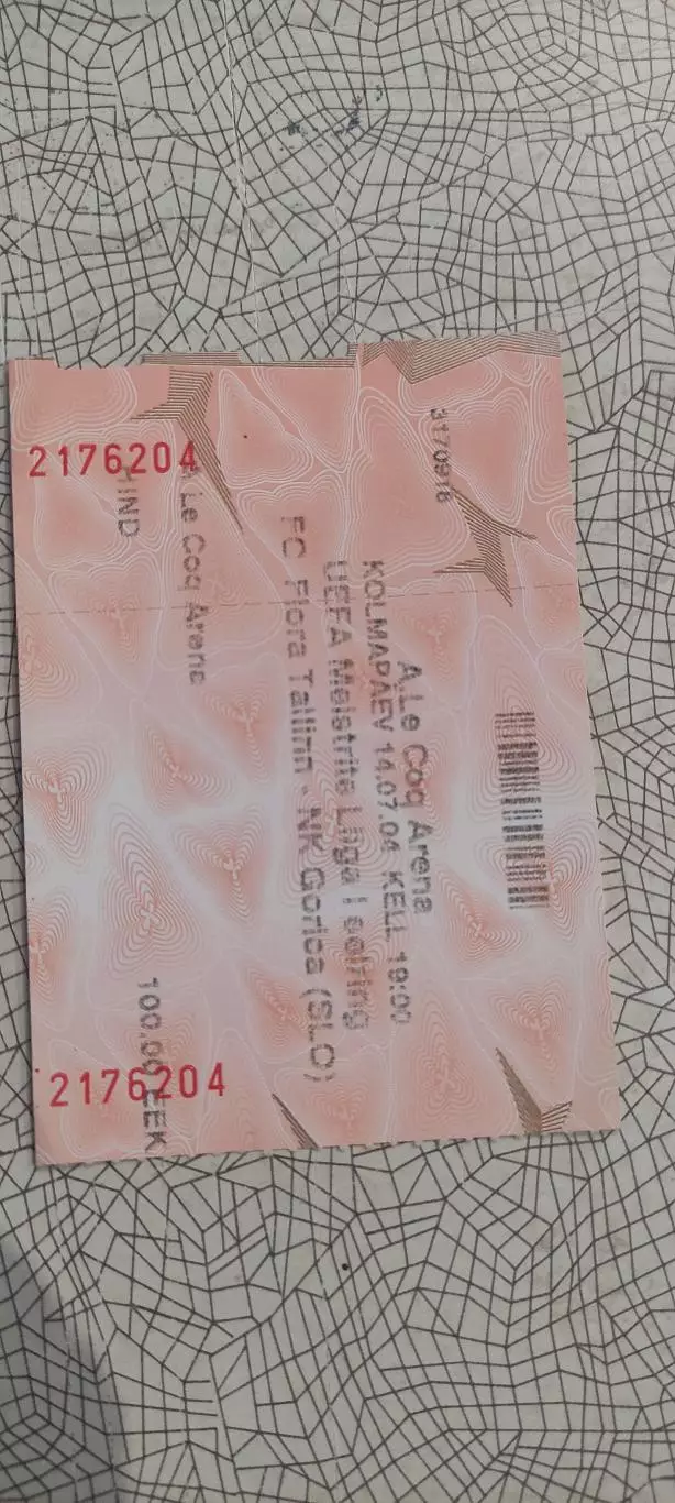 Флора Таллинн Эстония-Горица Словения.14.07.2004.