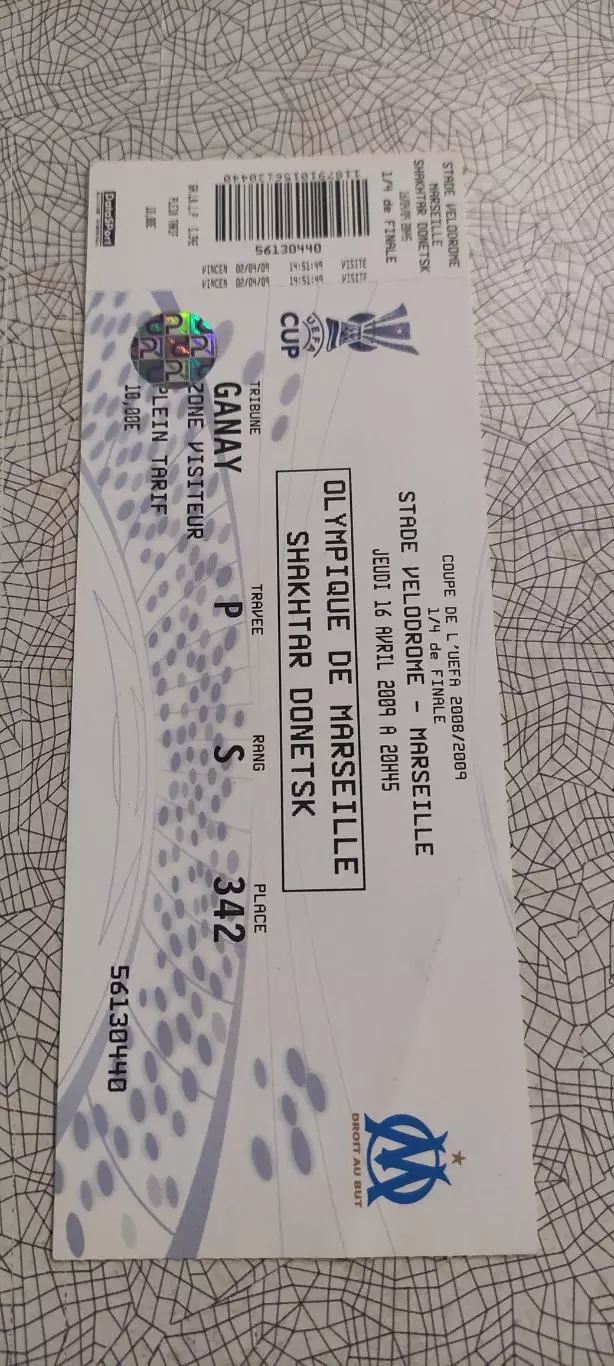 Олимпик Марсель Франция -Шахтер Донецк Украина.16.04.2009.Идеал.