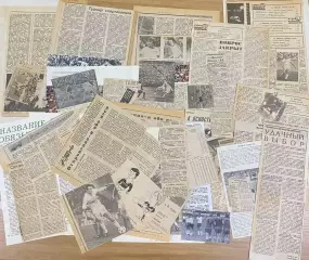 Вырезки из спортивных газет про футбол за 1984 год