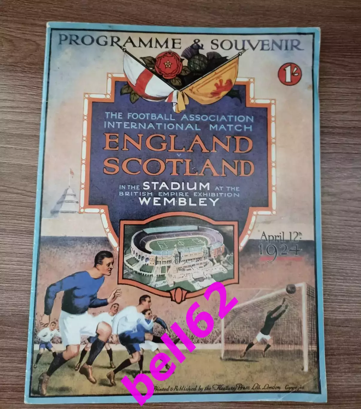 Англия-Шотландия-12.04.1924 г. Т.М.