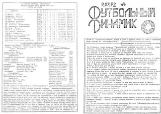 Динамо Якутск-СКА Хабаровск-09.07.1992 г.