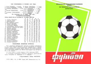 Колос Никопольский район-СКА Хабаровск-15.11.1986 г.