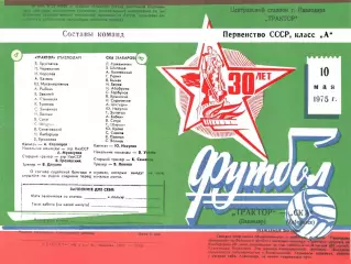 Трактор Павлодар-СКА Хабаровск-10.05.1975 г.