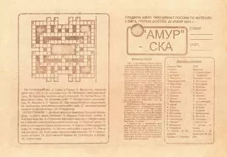 Амур Благовещенск-СКА Хабаровск-22.06.1994 г. Второй вид.