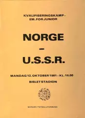 Футбол. Норвегия-СССР-12.10.1981 г.