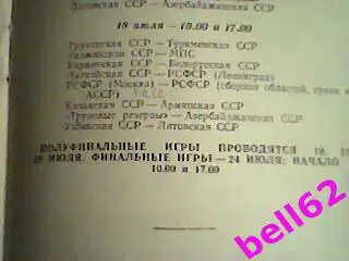 VI Всесоюзная спартакиада учащихся-18.07. 1959 г. Стадион Динамо, г. Москва 7