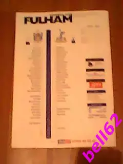 ФК Фулхэм-Тоттенхэм Хотспур-01.12.1999 г. (с вкладышем). 5