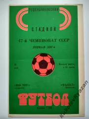 Нистру Кишинев Факел Воронеж 31.05.1985 первая лига футбол