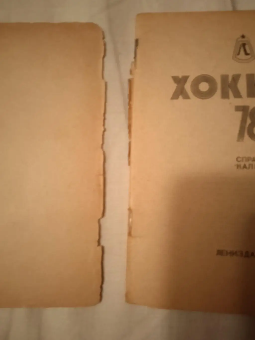 Ленинград 1978 - 1979 Хоккей. Состояние - оторвана обложка 1