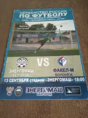 ФК ЭНЕРГОМАШ (БЕЛГОРОД) -ФАКЕЛ-М(ВОРОНЕЖ) 2014 Г