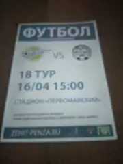 ФКЗЕНИТ(ПЕНЗА) -ЭНЕРГОМАШ (БЕЛГОРОД) 2017 Г