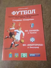 ФК ТАМБОВ- ФК ЭНЕРГОМАШ (БЕЛГОРОД)- 2015 Г