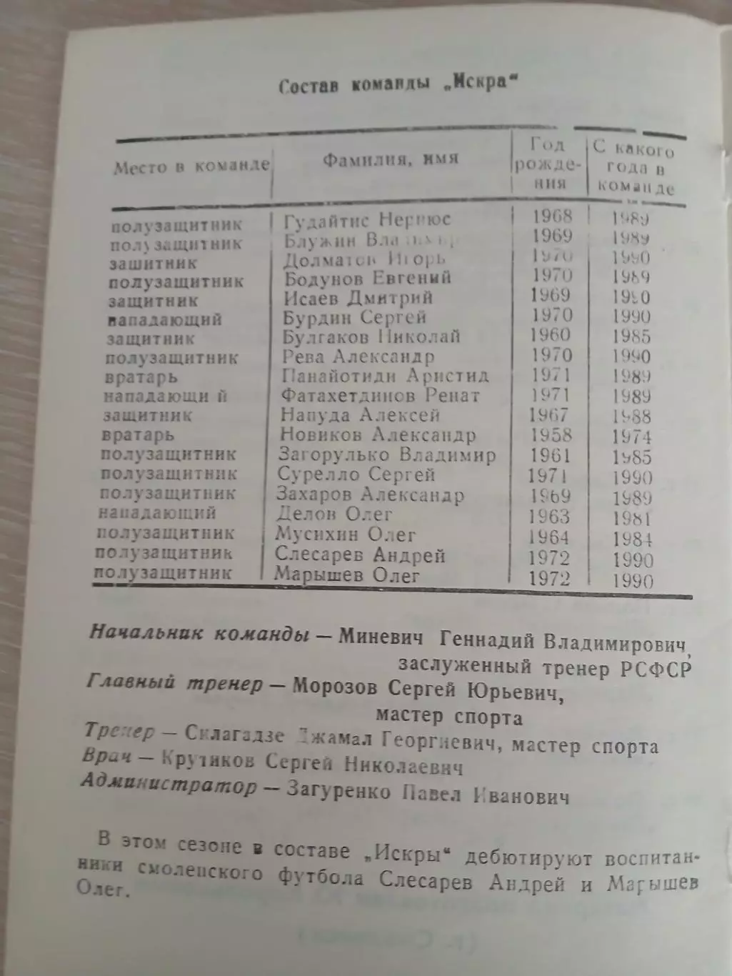 Календарь-справочник ИСКРА (СМОЛЕНСК) 1989 Г. 1