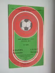 КУБАНЬ (КРАСНОДАР)-САЛЮТ (БЕЛГОРОД) 1987 год