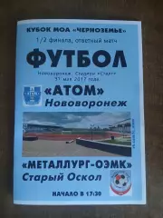 1/2. ФИНАЛА.АТОМ(НОВОВОРОНЕЖ) -Металлург-ОЭМК(СТАРЫЙ ОСКОЛ) 2017. Г