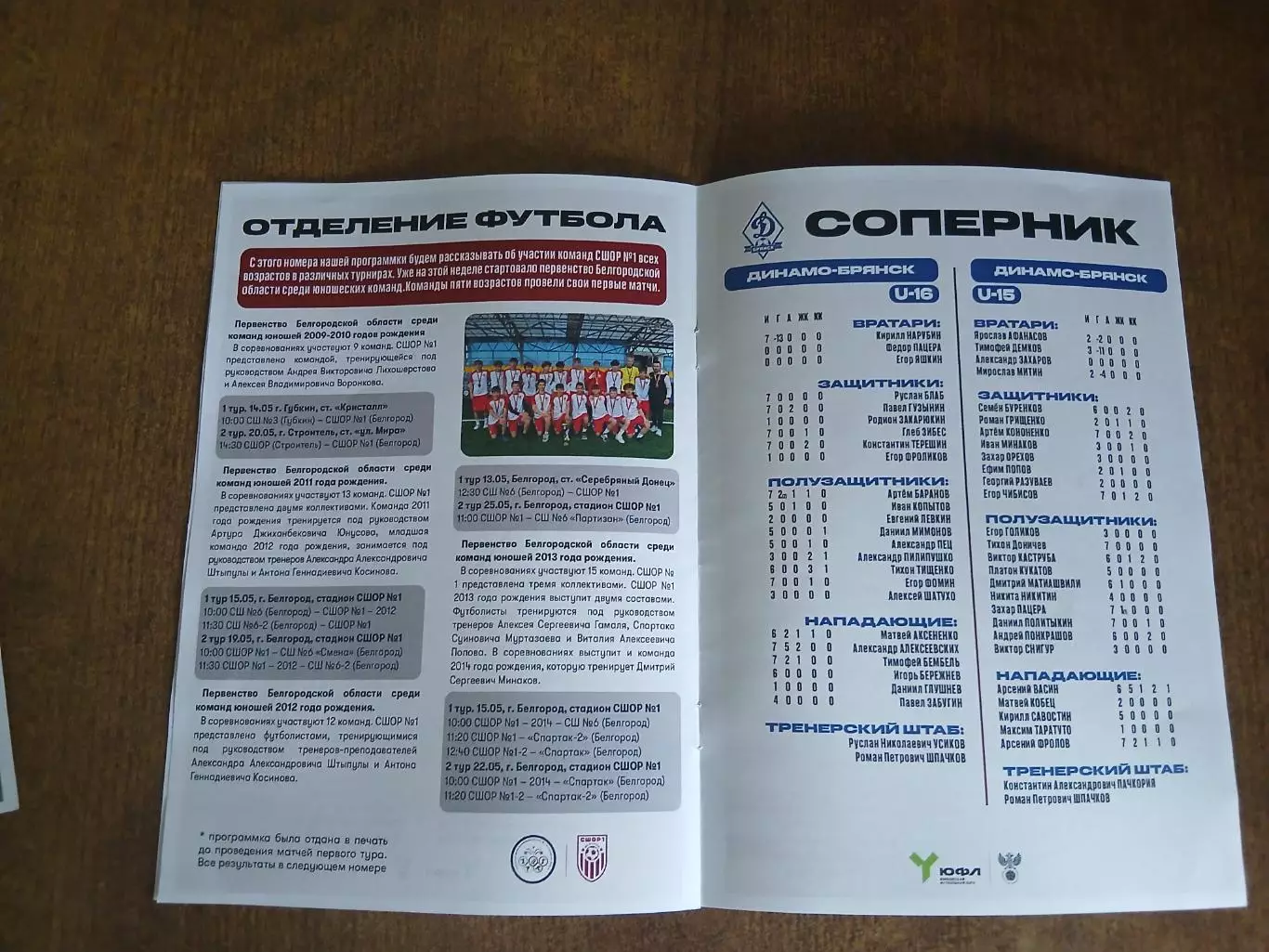 ЮФЛ ЗОНА ,,ЦЕНТР,, СШОР1(БЕЛГОРОД) -ДИНАМО(БРЯНСК) 2026 Г. 3