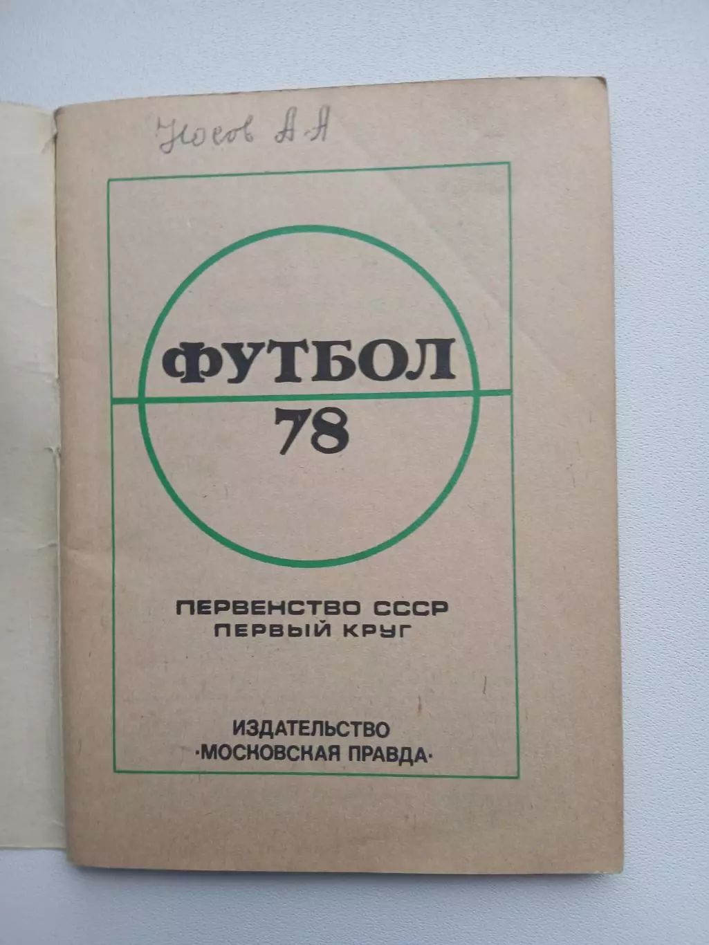 Первенство ссср 78 первый круг 1