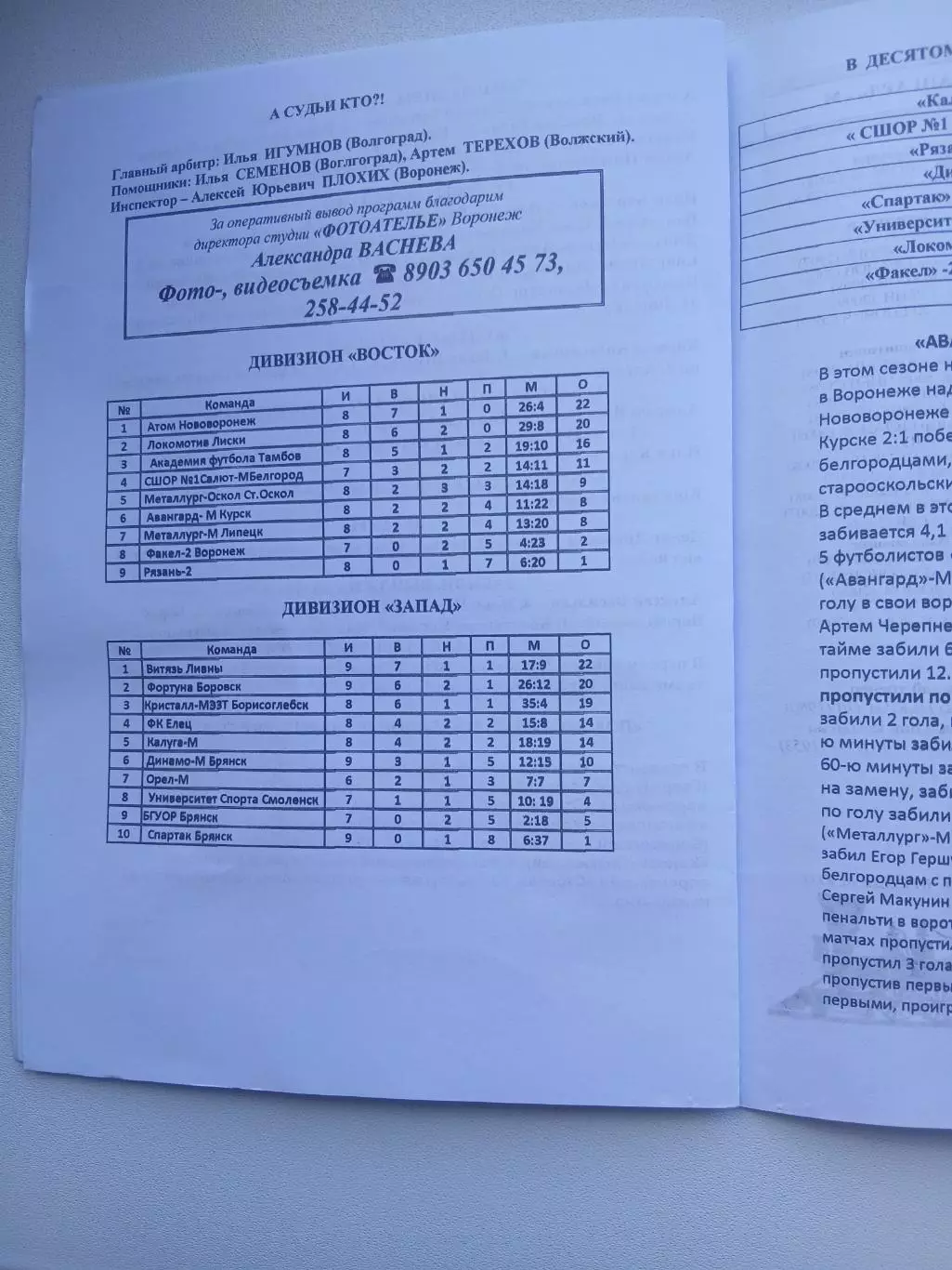 ЛОКОМОТИВ (ЛИСКИ)- АВАНГАРД-М (КУРСК)2026 Г.) 2