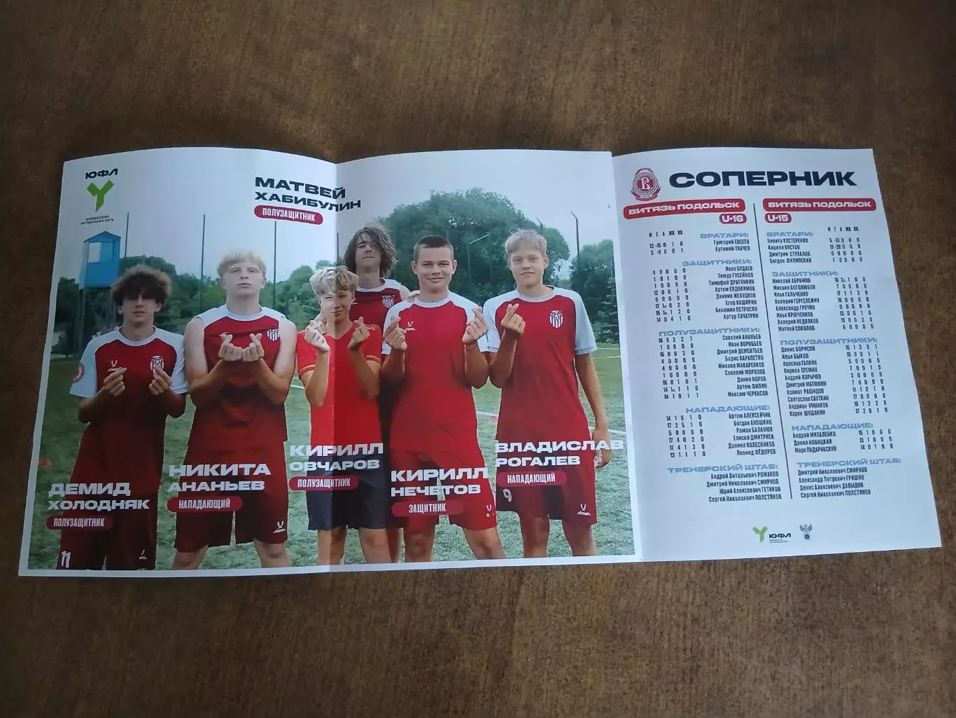 ЮФЛ ,,ЦЕНТР,,СШОР1 (БЕЛГОРОД)- СШ ,,ВИТЯЗЬ,,(ПОДОЛЬСК) . 2026 г 1