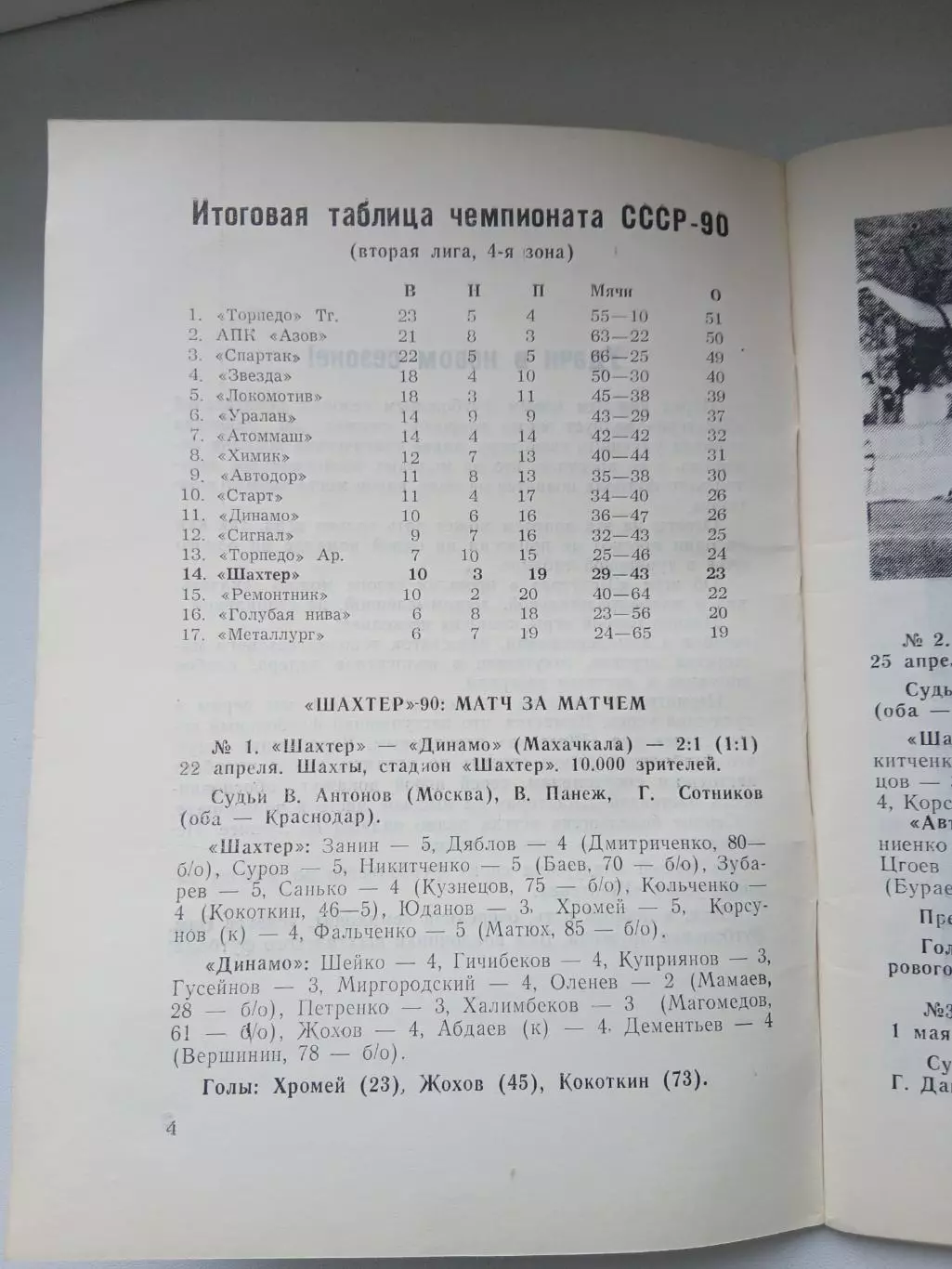 СПРАВОЧНИК-КАЛЕНДАРЬ. ФУТБОЛ. 1991 г. ШАХТЫ 2