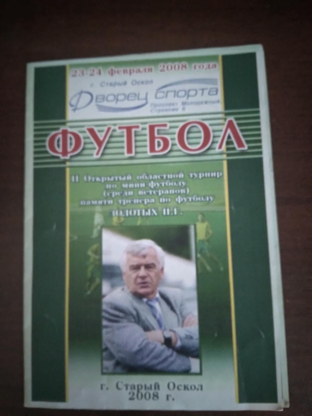 2 открытый областной турнир памяти Н.Г.ЗОЛОТЫХ 2008год