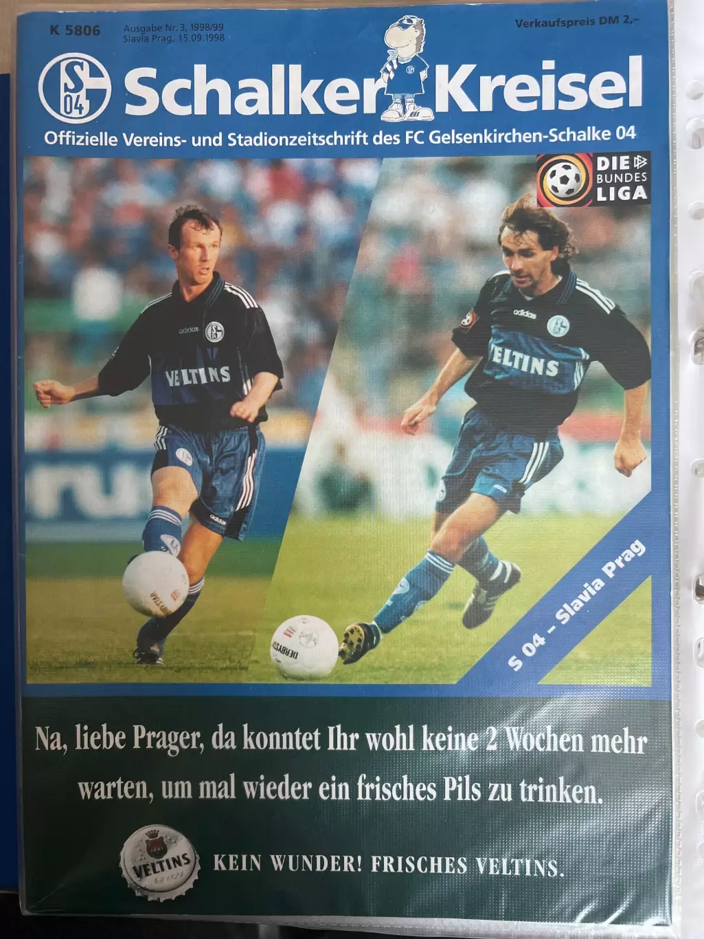Шальке Германия - Славия Чехия 1998-1999