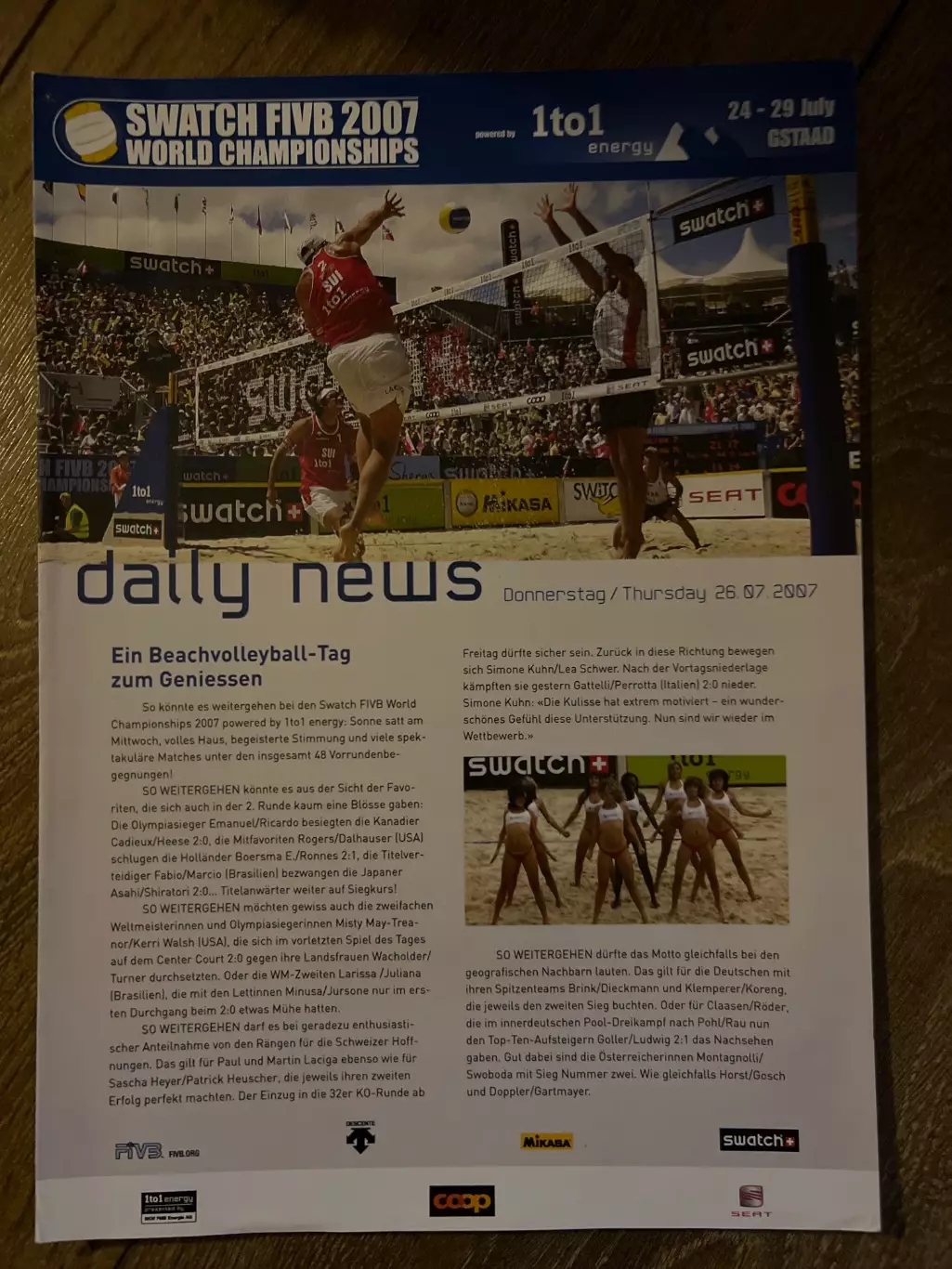 Пляжный волейбол. Чемпионат Мира 2007 (26.07)