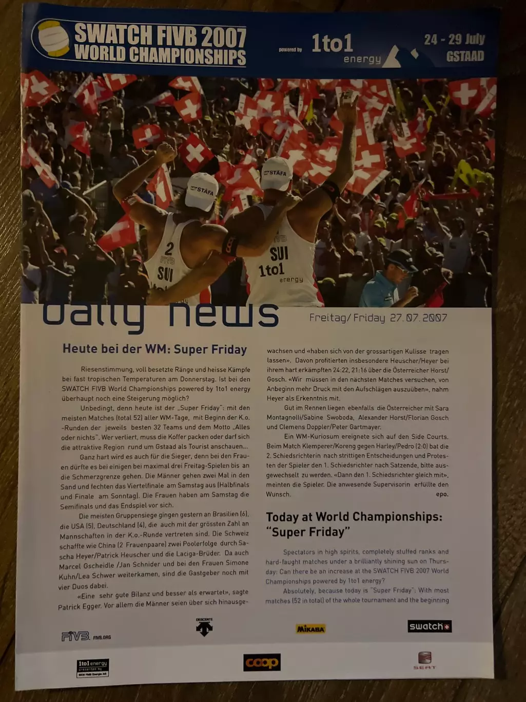 Пляжный волейбол. Чемпионат Мира 2007 (27.07)