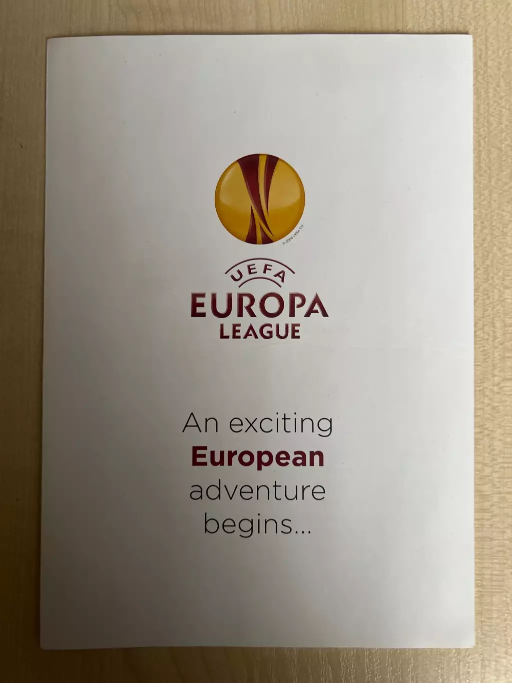 Футбол. Буклет Лига Европы