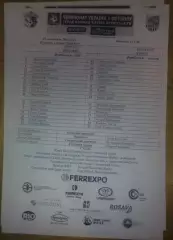 пресс-лист Ворскла Полтава - Металлист Харьков 2013-2014