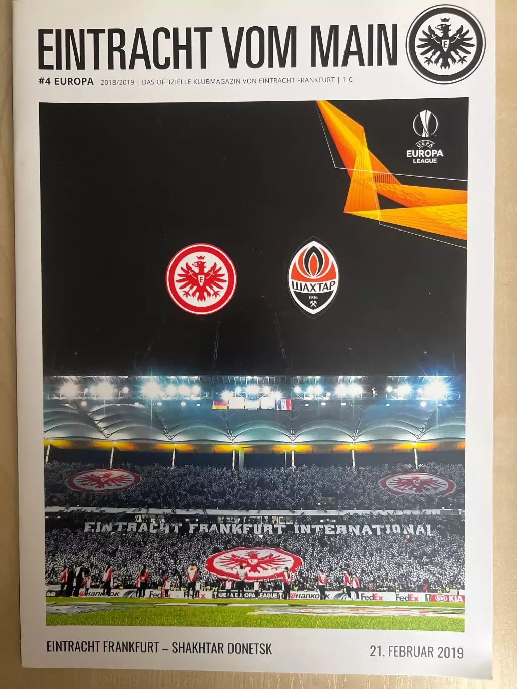 Айнтрахт Эйнтрахт Германия - Шахтер Донецк Украина 2018-2019
