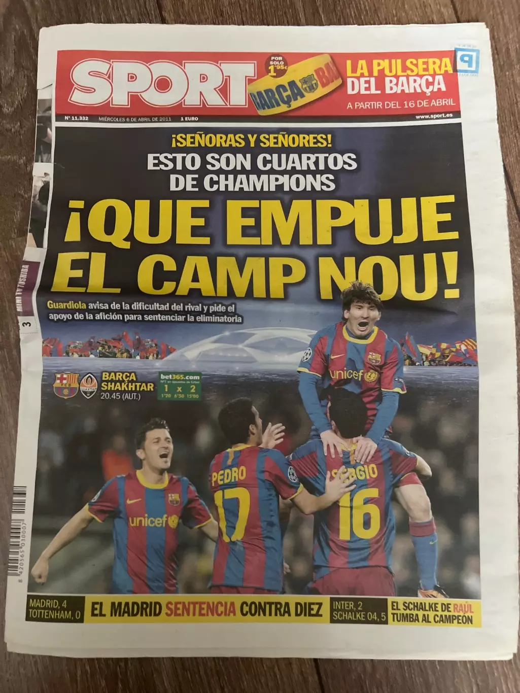 Барселона Испания - Шахтер Донецк 2010-2011 (официальная, в день матча)