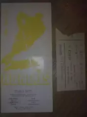 Хоккей. Билет + Программа Динамо Рига - СКА Ленинград 1989-1990