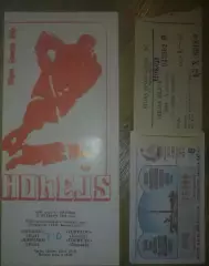 Хоккей. Билет + Программа Динамо Рига - Торпедо Горький 1989-1990