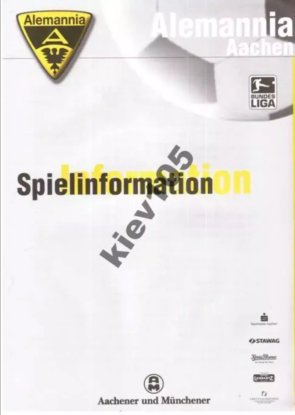 Алемания Германия - Зенит Санкт-Петербург Россия 2004 2-й вид
