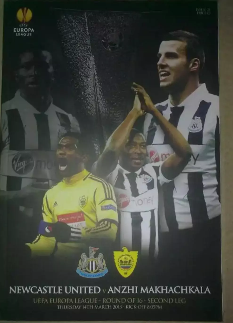 Ньюкасл Англия - Анжи Махачкала Россия 2012-2013
