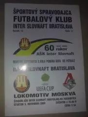 Интер Братислава Словакия - Локомотив Москва Россия 2000